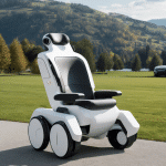 Crean en Suiza una silla de ruedas inteligente guiada por drones y IA que revoluciona la movilidad